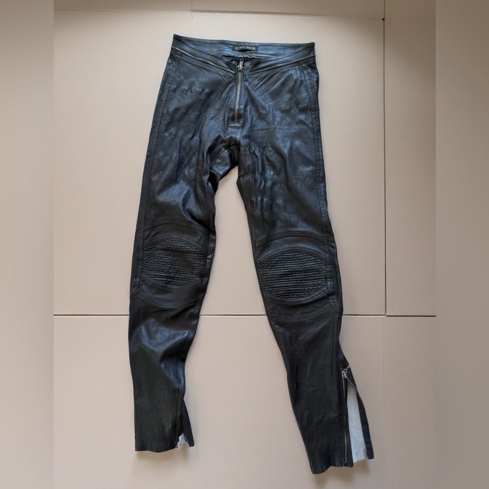 PLEIN SUD VTG leather pants XS